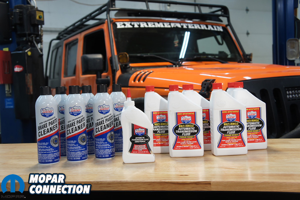 Lucas Oil Products sent us plenty of their Brake Parts Cleaner, Semi-Synthetic Multi-Vehicle ATF and some ATF Conditioner to hopefully solve our poor shifting.