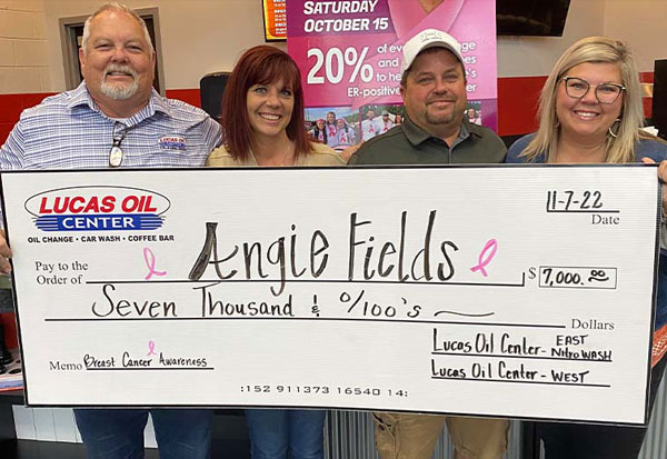 Lucas Oil Center and fundraiser recipient was Angie Fields