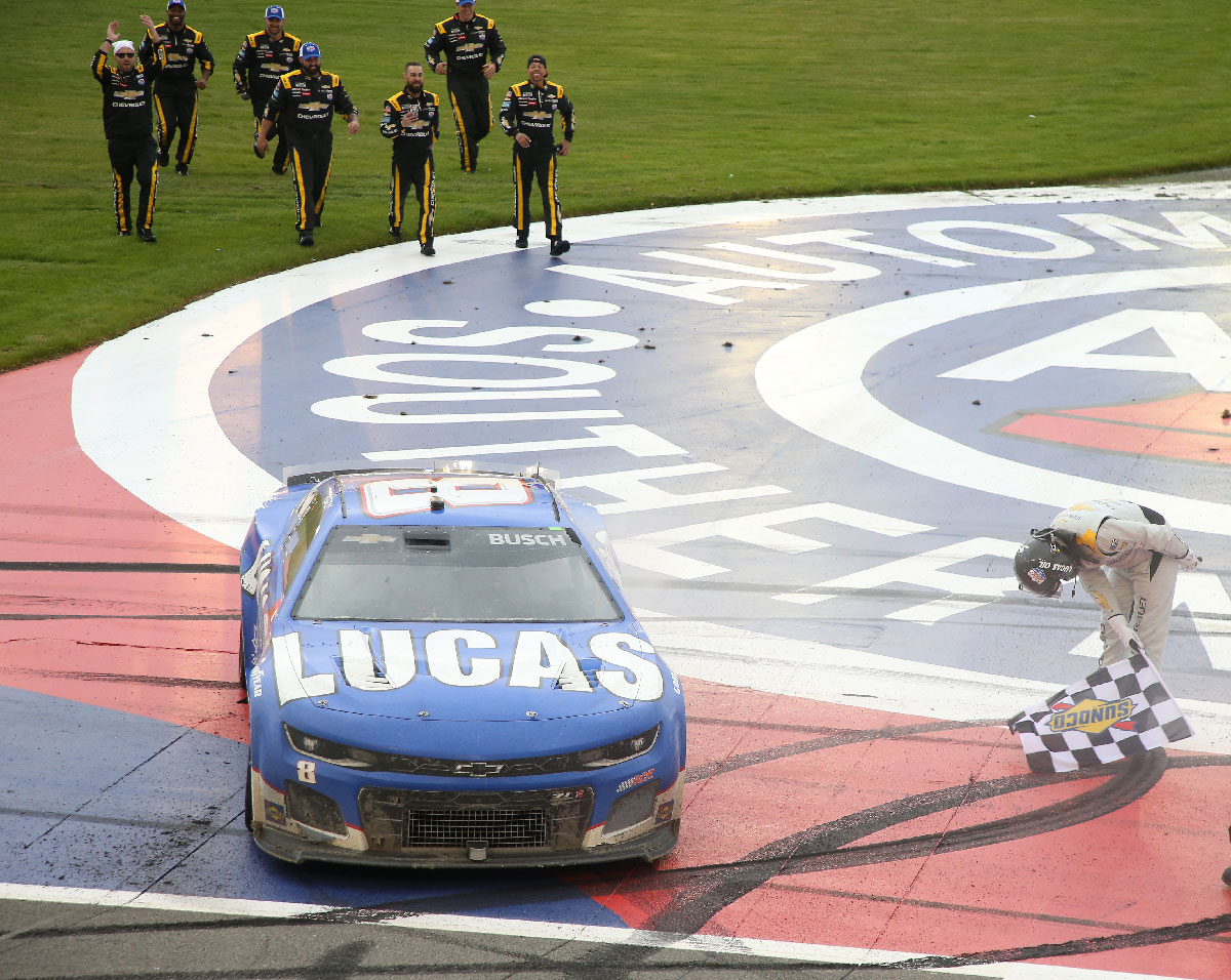Kyle Busch and the No. 8 Lucas Oil Chevrolet Camaro