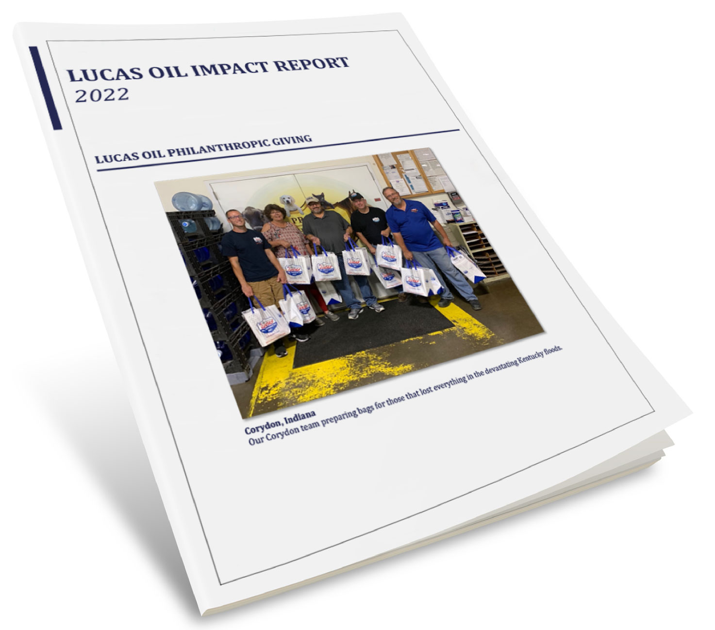 2022 Lucas Oil Philanthropy Impact Report cover