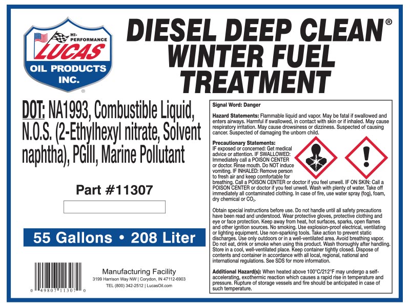 Diesel Deep Clean BFT label