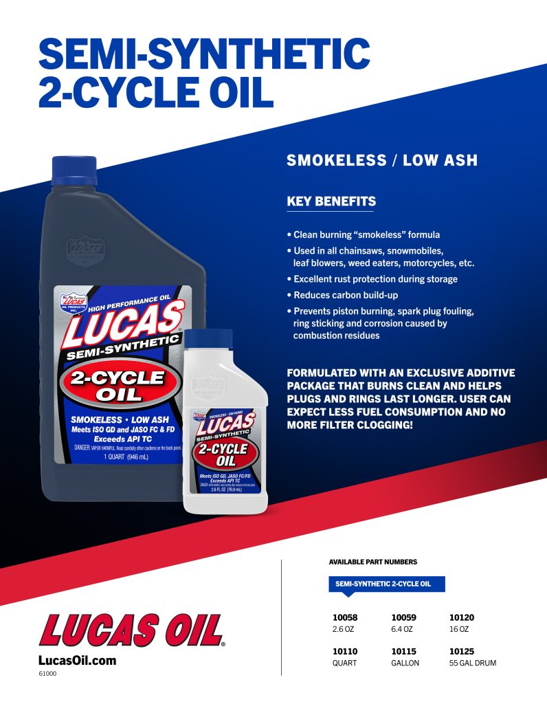 Semi Synthetic 2-Cycle Oil flyer