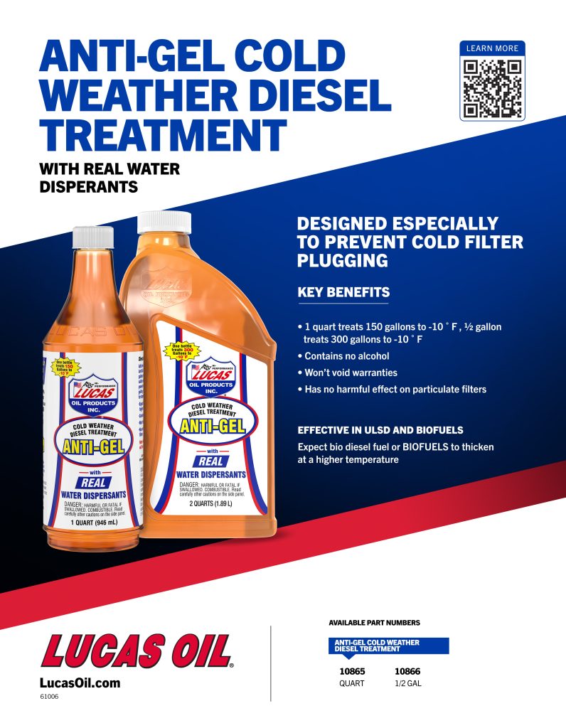 Anti-Gel Cold Weather Diesel Treatment flyer