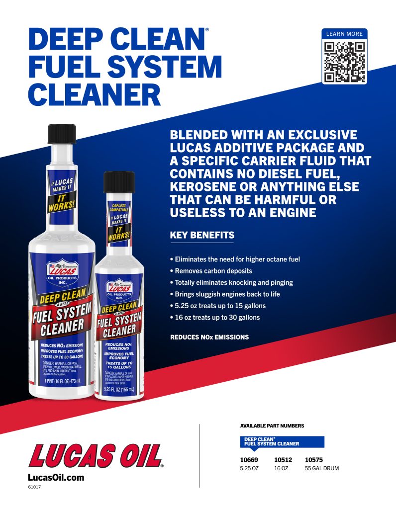 Deep Clean Fuel System Cleaner Flyer