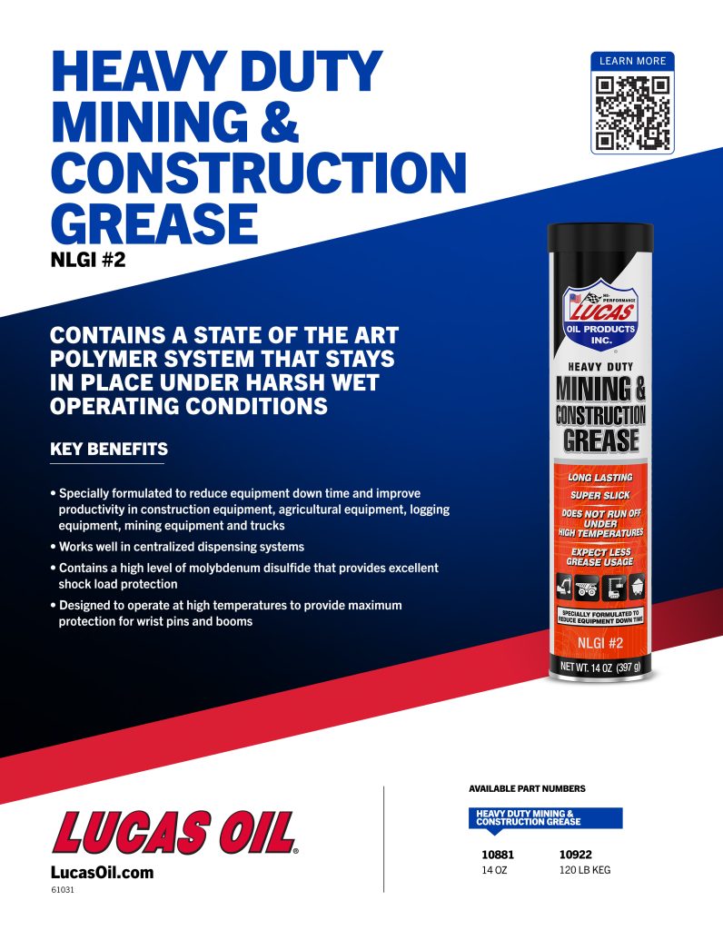 Heavy Duty Mining & Construction Grease flyer