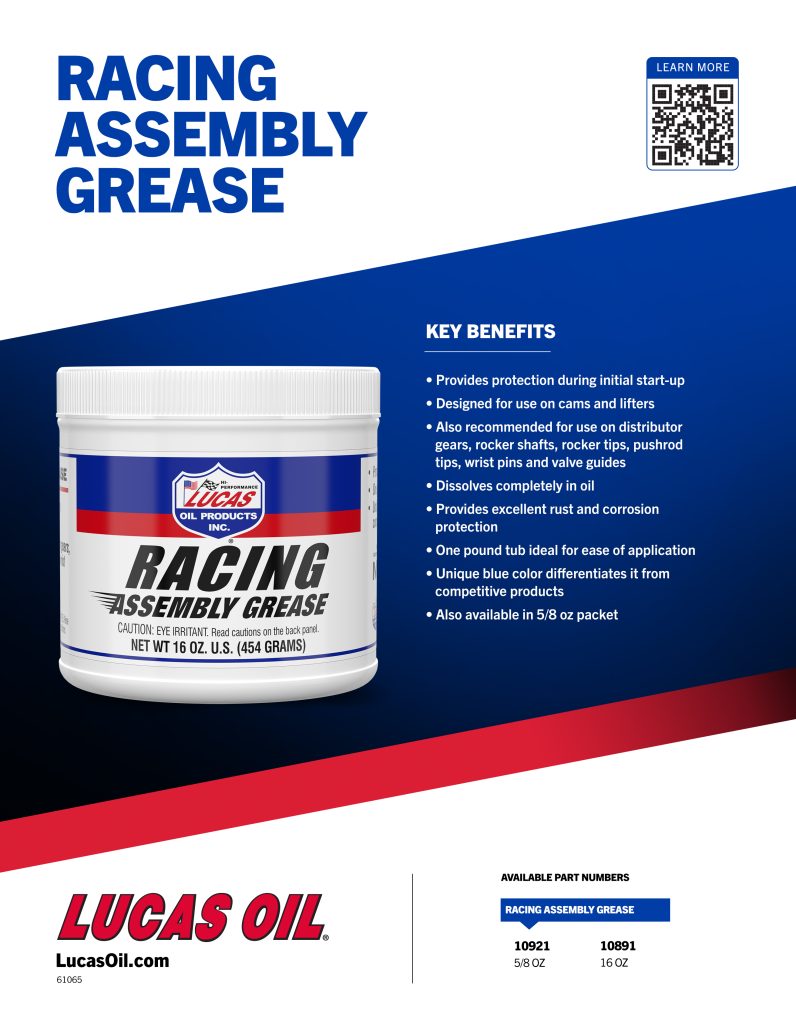 Racing Assembly Grease flyer