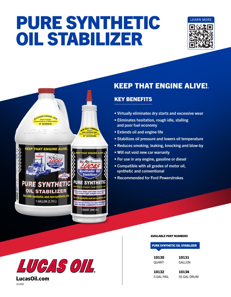 Pure Synthetic Oil Stabilizer flyer