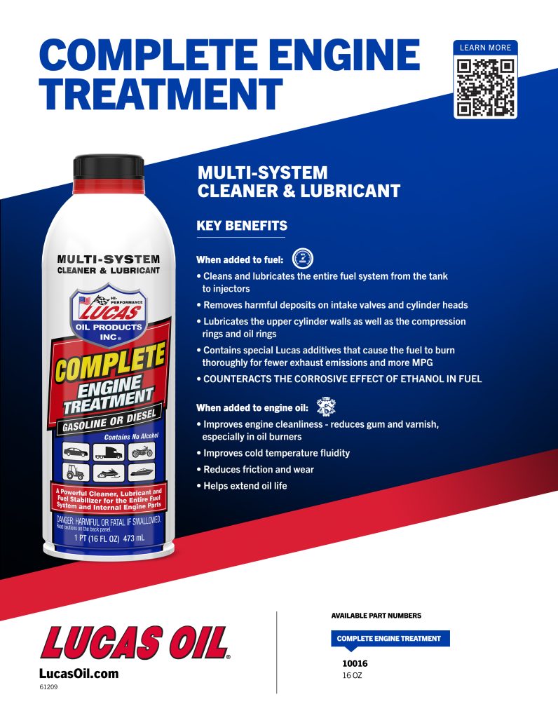 Complete Engine Treatment Flyer