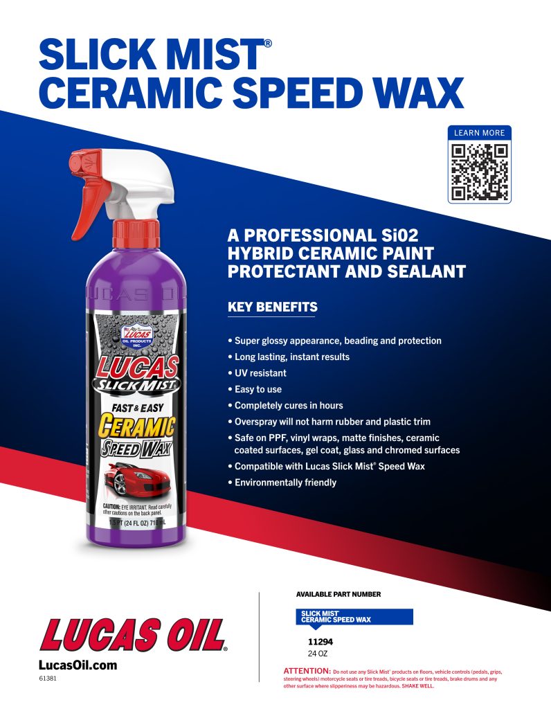 Slick Mist Ceramic Speed Wax Flyer