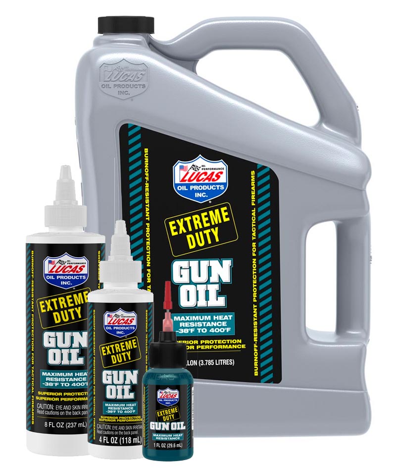 Lucas Gun Oil - Extreme Duty - 4.00 oz Squeeze Bottle - Set of 12