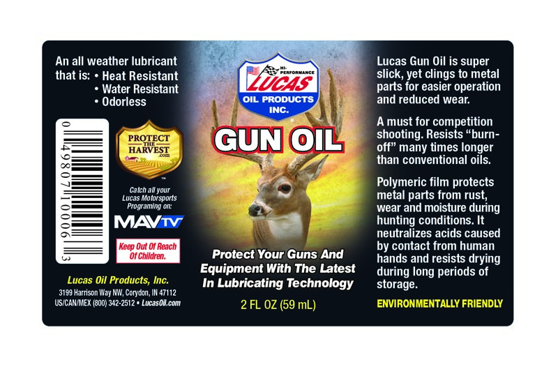 Lucas Gun Oil Waffen Öl für alle Waffen Pistole Gewehr 59 ml 2 oz