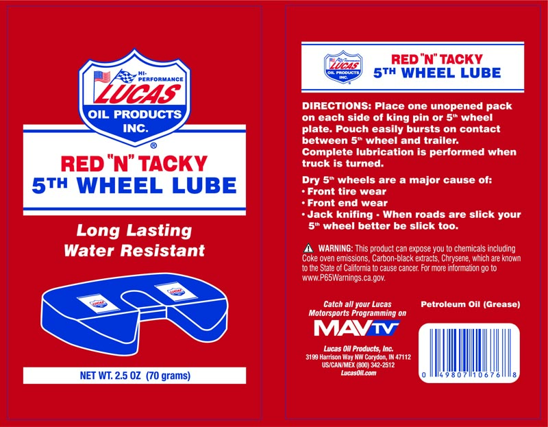 Lucas Oil 11025 Red N Tacky Grease Aerosol - 11 Ounce :  Automotive