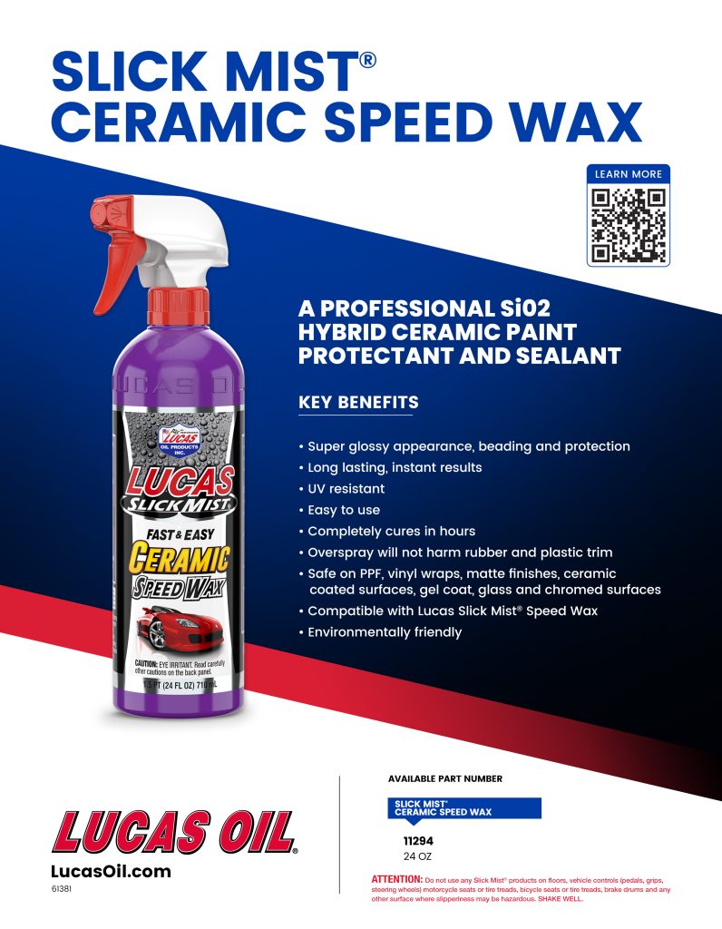 Lucas Oil Slick Mist Speed Wax Spray 12 - 24oz. Bottles 10160 - Pantano  Power Equipment