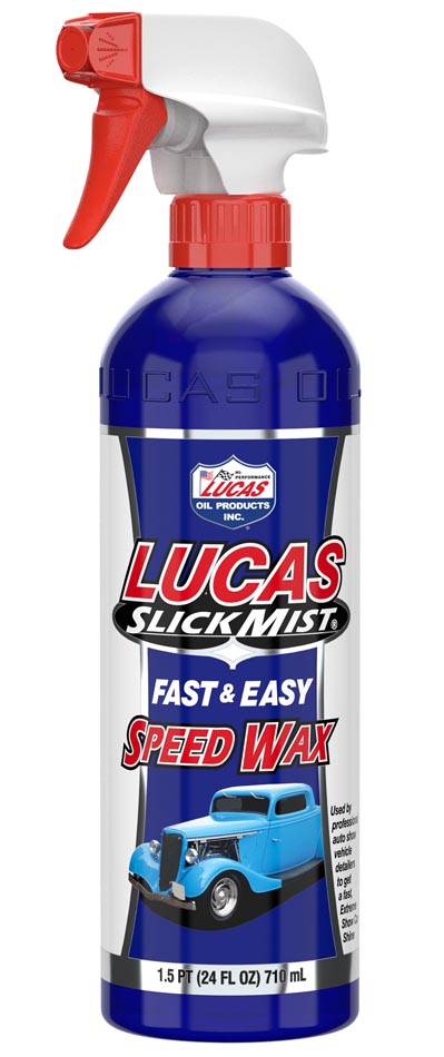 Lucas Slick Mist Speed Wax Car Polish + Tyre & Trim Rubber Plastic
