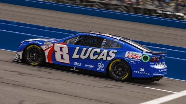 Kyle Busch Riding in #8 Lucas Oil Car